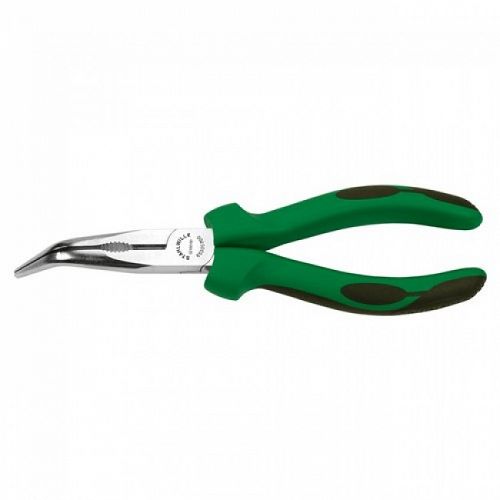 Szczypce półokrągłe odgięte 45 st. z ostrzem tnącym chromowane L=160 mm 65305160 STAHLWILLE