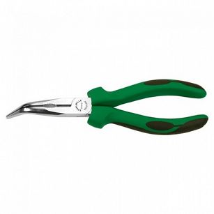 Szczypce półokrągłe odgięte 45 st. z ostrzem tnącym chromowane L=160 mm 65305160 STAHLWILLE