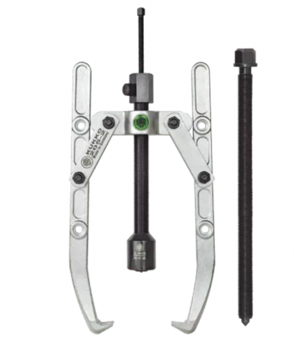 Ściągacz 2-ramienny uniwersalny z rozwieralnymi ramionami, regulowaną głębokością mocowania i długim wrzecionem hydraulicznym KUKKO 205-02-B