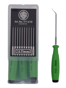 Szpikulce, końcówka zagięta Swiss Grip 10szt. KUKKO 177-3/10