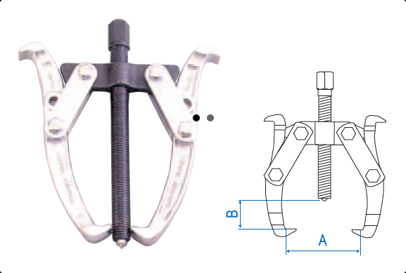 Ściągacz do łożysk 2-ramienny 8 KING TONY 7962-08