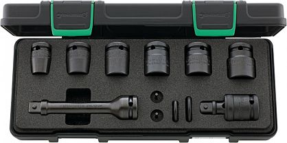 Zestaw narzędzi 1/2" udarowych, nasadki krótkie 13-24mm, 8-Częściowy, w walizce ABS 50IMP/6/2 KN STAHLWILLE 96231101