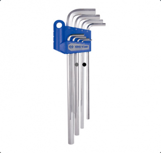 Zestaw imbusów 8 szt. 1125M - HEX ekstra długie 2 - 10mm KING TONY 20208MR