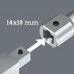 Narzędzie 9999 X-Power do obsługi narzędzi wtykowych, 14x18 mm, 14x18 x 600 mm WERA 05003201001 - 3