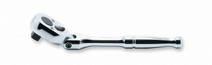 Grzechotka 3/8" 24 zęby krótka z przełącznikiem uchwyt polerowany łamana KOKEN