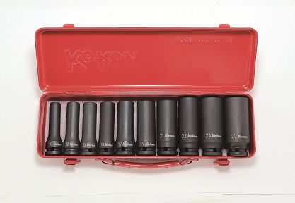 Zestaw nasadek udarowych długich 1/2" 10szt. KOKEN