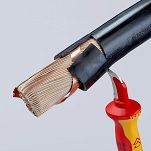 Zestaw kombinerki izolowane uniwersalne 03 06 160 + szczypce tnące boczne 70 06 160+nóż do izolacji 98 55 KNIPEX 145540 - 10