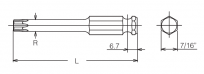 Bit udarowy sześciokątny TorxPlus T50x75mm KOKEN - 2