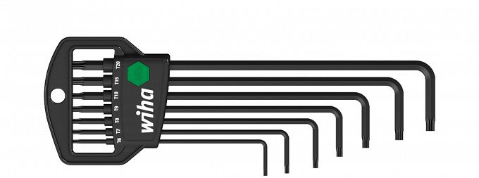 Zestaw kluczy trzpieniowych w uchwycie Classic TORX® MagicSpring® 7-cz., oksydowany chemicznie 33753 WIHA