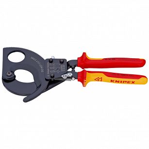 Nożyce Zapadkowe Izolowane do Kabli 52mm KNIPEX 95 36 280