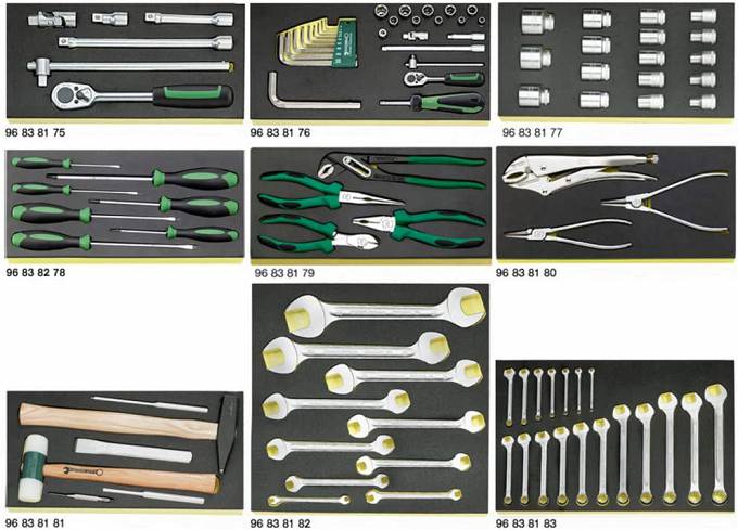 Zestaw TCS 98 narzędzi w modułach TCS 806/9 TCS STAHLWILLE 98830004