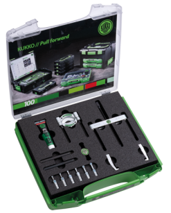 Uniwersalny zestaw do rozdzielania, wyciągania i ściągania łożysk kulkowych KUKKO 29-A-69