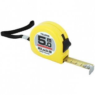 Miara zwijana stalowa z blokadą HI-LOCK 5m x 19mm TAJIMA L19-50EB-EUR
