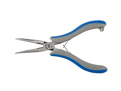 Szczypce wąskie, wygięte mini 154mm KING TONY  6337-06