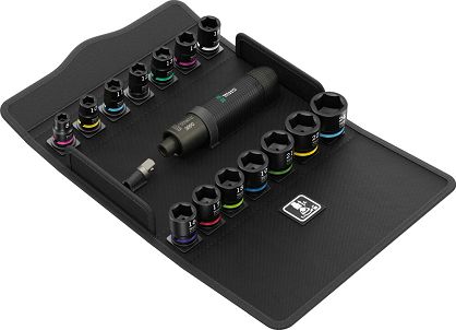 Zestaw z wkrętakiem udarowym Impaktor Set 1 2090/16, metryczny, 3/8", 16 części WERA 05072018001