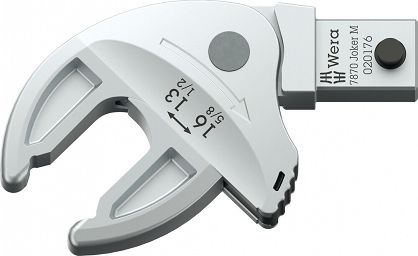 Samonastawny wtykowy klucz płaski 7870 Joker M, zakres pracy 13-16 mm, chwyt 9x12, 9x12 x 13-16 x 5/8-3/4" x 67.7 mm WERA 05020176001