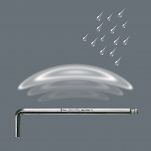 Imbus długi z kulką chromowany 1,5 mm WERA 05022050001 - 6