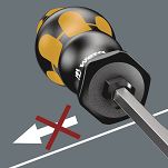 Wkrętak śrubokręt płaski 1.0x5.5mm do pobijania z gniazdem 1/4