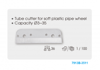 Obcinacz do rur plastikowych 3-35mm, długość 211mm KING TONY 7913B-35 - 2