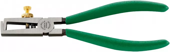 Szczypce do ściągania izolacji (do 5mm) L=160mm; ze śrubą regul.; polerowane, Rękojeść PCV 6622 6 160 160 MM STAHLWILLE 66226160