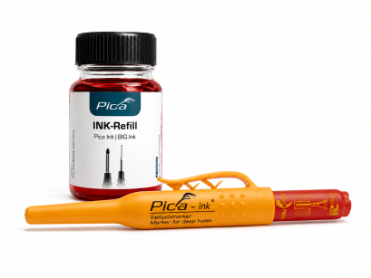 Zestaw Znacznik czerwony Pica Ink 150/40 + tusz 55840 Pica Ink 145348