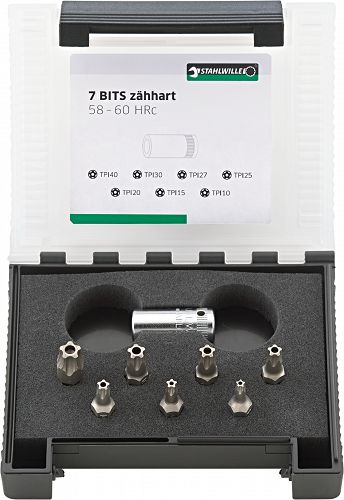 Zestaw BIT TPI 5-gwiazd. z Uchwytem Nr 412 1204/8N 5 STAHLWILLE 96081113