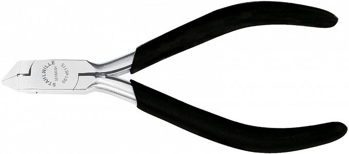 Szczypce ukośne dla elektron.(Ostrza bez skosu) L=112mm; poler./powl. 6614 6 115 112 MM STAHLWILLE 66146115