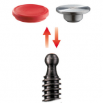 Ścisk śrubowy stolarski żeliwny 200/100mm Original TG z pokrętłem BESSEY TG20K - 3