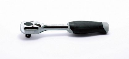 Grzechotka 1/4" 20 zębów z przełącznikiem uchwyt gumowy KOKEN