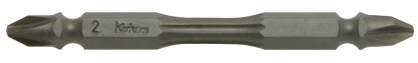 Bit dwustronny skrętny 1/4" hex PH2x75mm KOKEN
