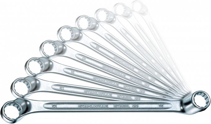 Zestaw Kluczy oczk.wygiętych 6-22mm 8szt. 20/8 STAHLWILLE 96410405