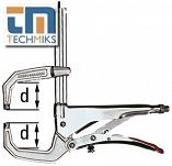 Szczypce zaciskowe spawalnicze omijające z regulowaną szczęką GRZC BESSEY - 2