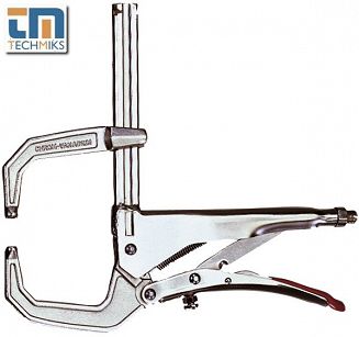 Szczypce zaciskowe spawalnicze omijające z regulowaną szczęką GRZC BESSEY