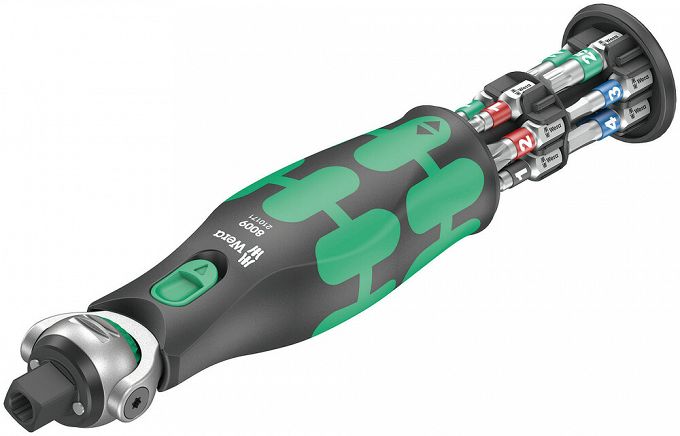 Grzechotka poręczna bit i 3/8 cala 8009 Zyklop Pocket Set 1 WERA 05004280001