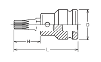 Nasadka udarowa z bitem XZN M14 KOKEN - 2