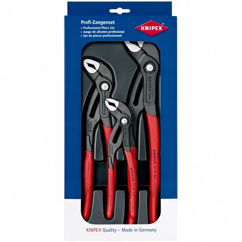 Szczypce do Rur Cobra Sprawdzony Zestaw 3 szczypiec KNIPEX 00 20 09 V02