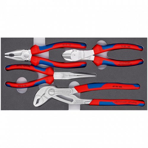 Szczypce zestaw „Basic Chrom” KNIPEX 00 20 01 V17