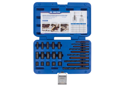 Zestaw wierteł i kluczy do uszkodzych śrub, 25 szt. KING TONY 11225SQ