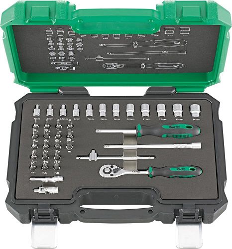 Komplet kluczy wtykowych 36-częściowy FORTIS 1/4