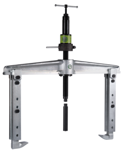 Ściągacz 2-ramienny uniwersalny z regulowaną głębokością mocowania i długim wrzecionem hydraulicznym KUKKO 20-5-H