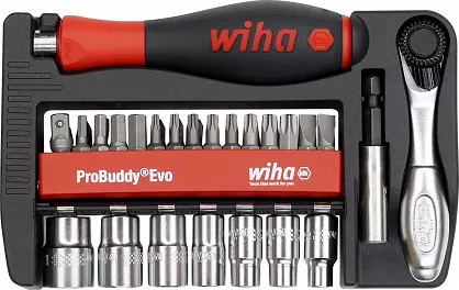Zestaw bity i klucze ProBuddy® Evo 40cz. 1/4" WIHA  46960