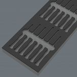 Wkładka piankowa 9816, przeznaczona do przechowywania wkrętaków Kraftform Micro Set 2, bez narzędzi, 172 x 30 x 392 mm WERA 05137318001 - 3