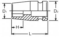 Nasadka udarowa 9/16
