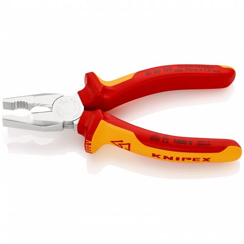 Kombinerki Izolowane Szczypce Uniwersalne Izolowane KNIPEX 01 06 160