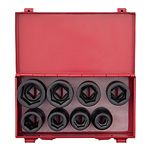 Nasadki udarowe 3/4" 8 cz. krótkie 6-kąt.19- 38 mm, kaseta KING TONY 6408MP