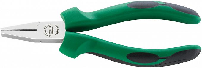Szczypce płaskie krótkie L=160mm; polerowne, Rękojeść PCV 6507 6 160 STAHLWILLE 65076160