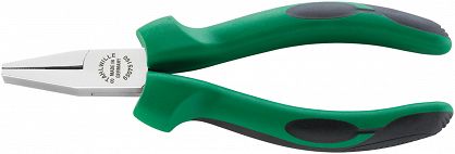 Szczypce płaskie krótkie L=160mm; polerowne, Rękojeść PCV 6507 6 160 STAHLWILLE 65076160