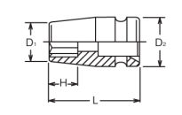 Nasadka udarowa TORX E10 KOKEN - 2