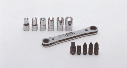 Zestaw klucz oczkowy +bity, nasadki 1/4" 12szt. KOKEN