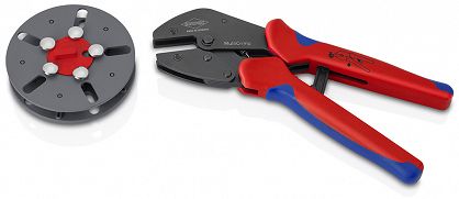 Szczypce do zagniatania z magazynkiem puste KNIPEX 97 33 LE